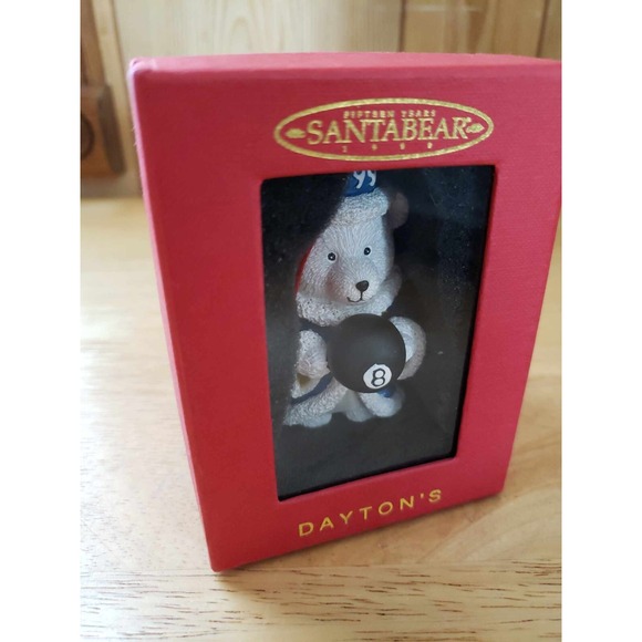 Dayton's 1999 Santa Bear Christmas Ornament – 15 Years Edition NIB Vintage - Picture 2 of 4